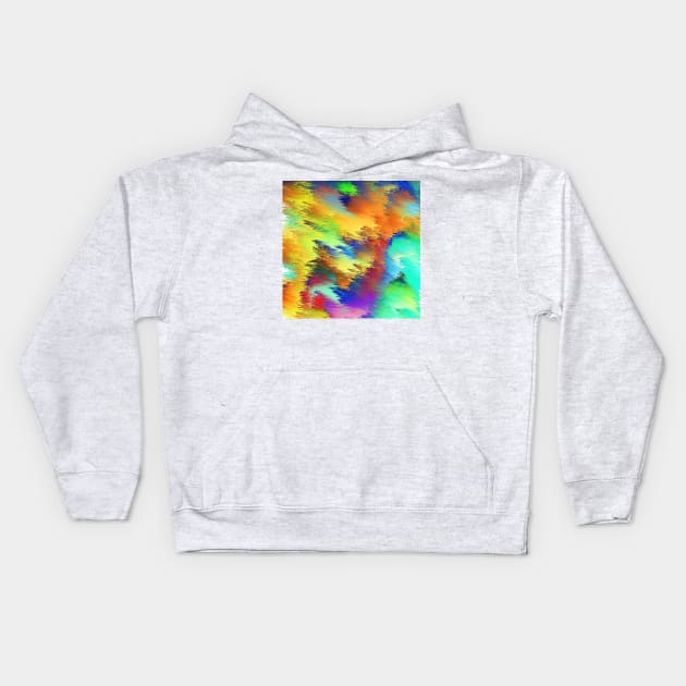 colorful clouds Kids Hoodie by chambergambit